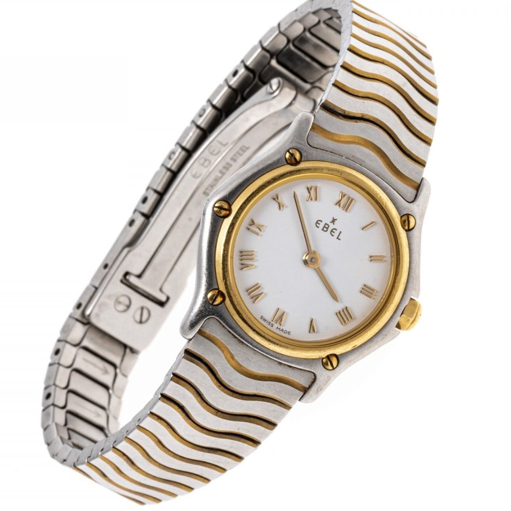 EBEL 18 k Gold & Stainless Steel Women's Wrist Watch